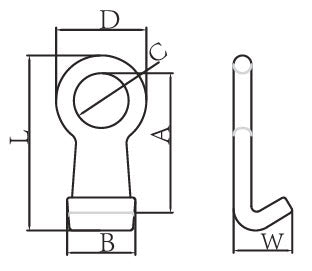 Eye Type Barrel Hook