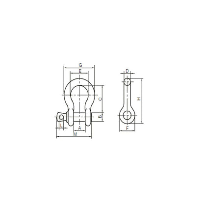 Bow Shackle - Screw Pin