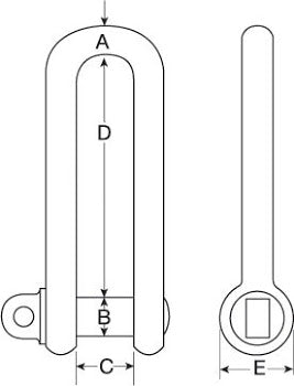 Long Body Piling Shackle